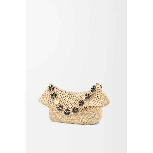 LOEWE Medium Ola Bag
In Raffia And Calfskin, view 4