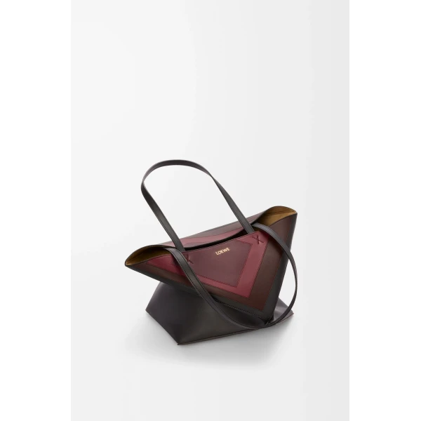 LOEWE Medium Puzzle Fold Tote In Nappa Calfskin, view 4