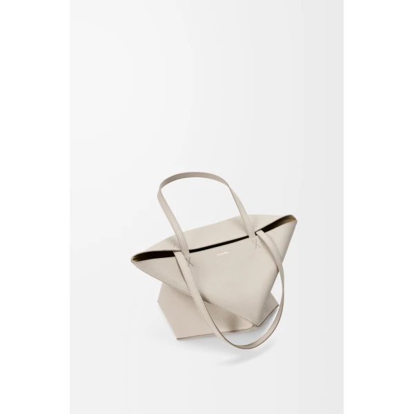 LOEWE Medium Puzzle Fold Tote In Soft Grained Calfskin, view 4