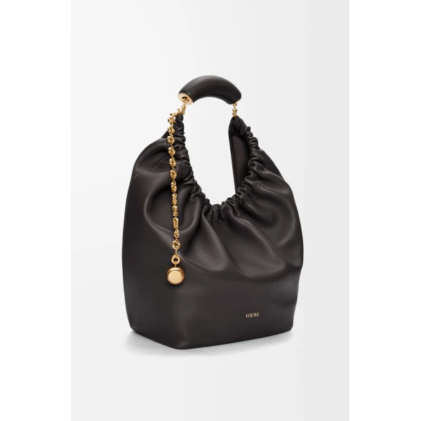LOEWE Medium Squeeze Bag In Mellow Nappa Lambskin, view 4
