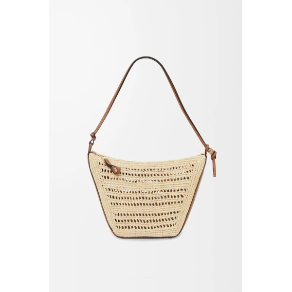 LOEWE Mini Hammock Hobo
In Raffia And Calfskin, view 3
