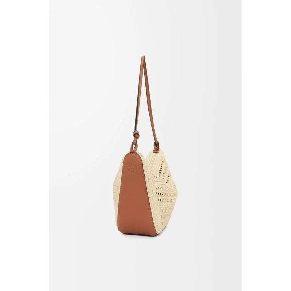 LOEWE Mini Hammock Hobo
In Raffia And Calfskin, view 4