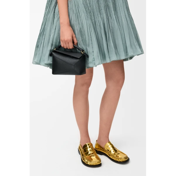 LOEWE Mini Puzzle Edge Bag In Soft Grained Calfskin, view 2