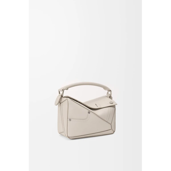 LOEWE Panta Small Puzzle Bag In Shiny Calfskin, view 2