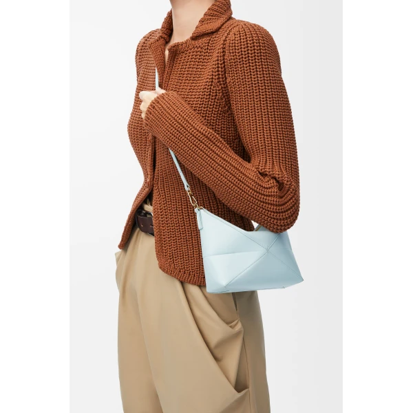 LOEWE Puzzle Fold Pouch In Shiny Nappa Calfskin, view 2