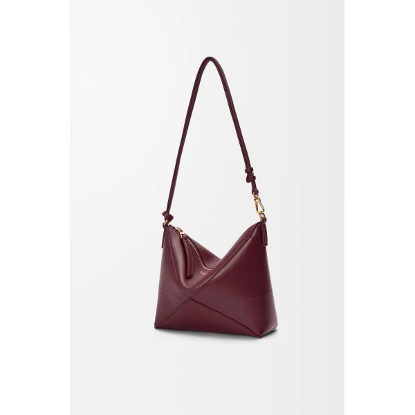 LOEWE Puzzle Fold Pouch In Shiny Nappa Calfskin, view 3