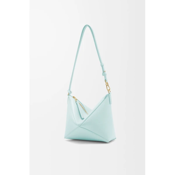 LOEWE Puzzle Fold Pouch In Shiny Nappa Calfskin, view 3