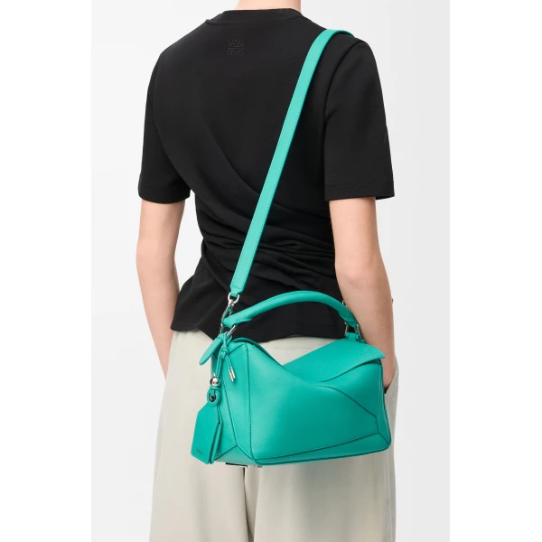 LOEWE Small Featherlight Puzzle Bag In Nappa Lambskin, view 2