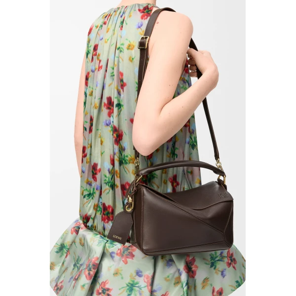 LOEWE Small Featherlight Puzzle Bag In Nappa Lambskin, view 2