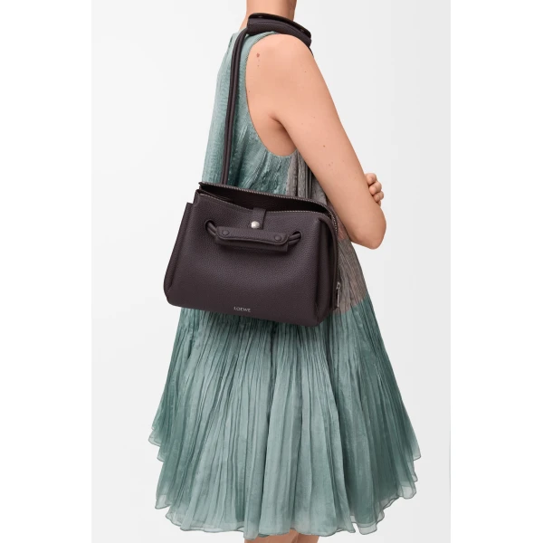 LOEWE Small Madrid Bag In Supple Grained Calfskin, view 2