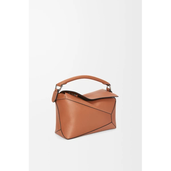 LOEWE Small Puzzle Edge Bag In Classic Calfskin, view 3