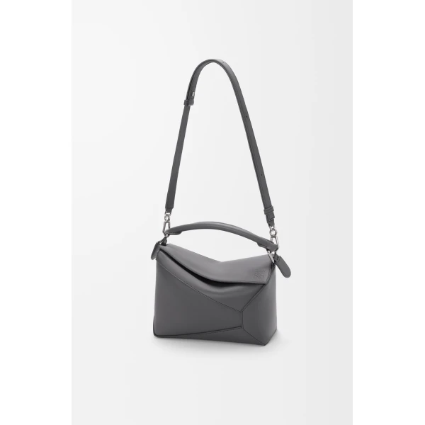 LOEWE Small Puzzle Edge Bag In Classic Calfskin, view 4