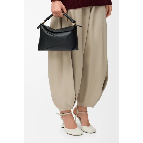 LOEWE Small Puzzle Edge Bag In Soft Grained Calfskin, view 2