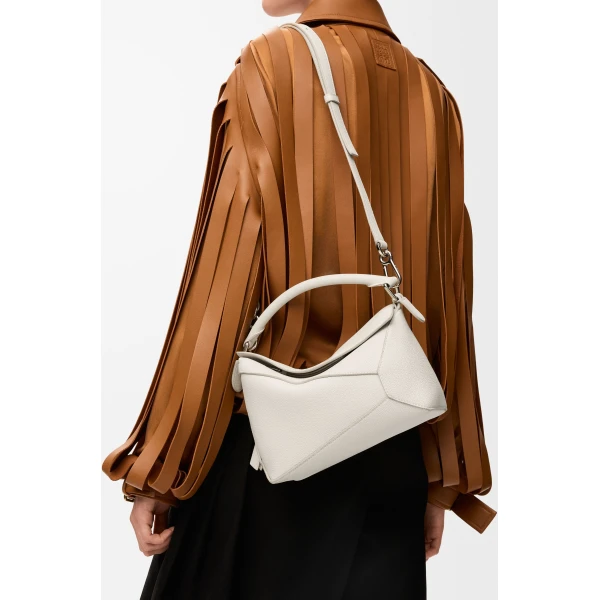LOEWE Small Puzzle Edge Bag In Soft Grained Calfskin, view 2