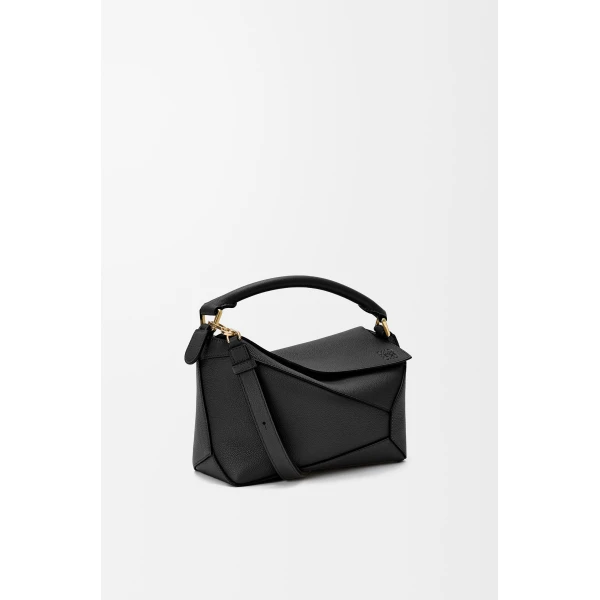 LOEWE Small Puzzle Edge Bag In Soft Grained Calfskin, view 3
