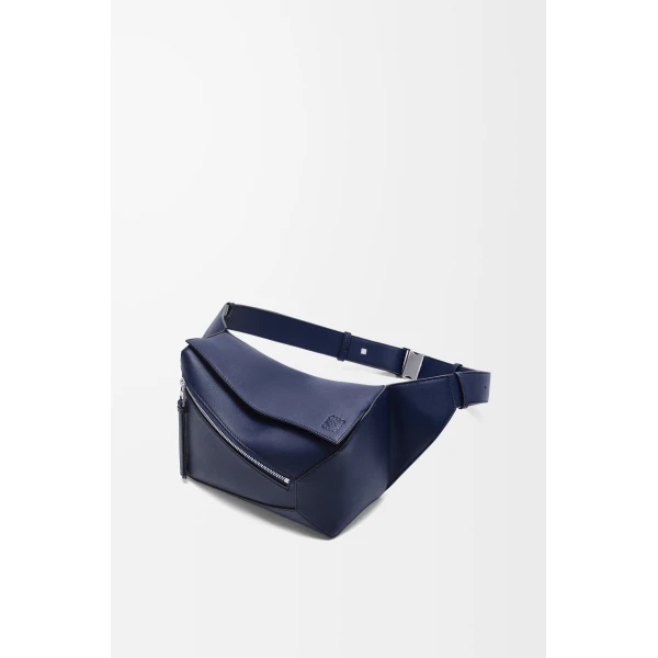 LOEWE Small Puzzle Edge Bumbag In Classic Calfskin, view 2