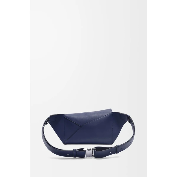 LOEWE Small Puzzle Edge Bumbag In Classic Calfskin, view 3