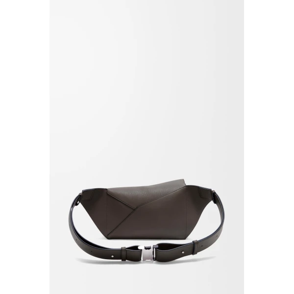 LOEWE Small Puzzle Edge Bumbag In Classic Calfskin, view 4