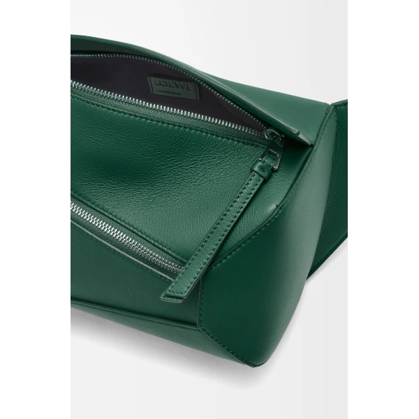 LOEWE Small Puzzle Edge Bumbag In Classic Calfskin, view 4