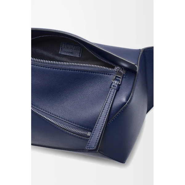 LOEWE Small Puzzle Edge Bumbag In Classic Calfskin, view 4