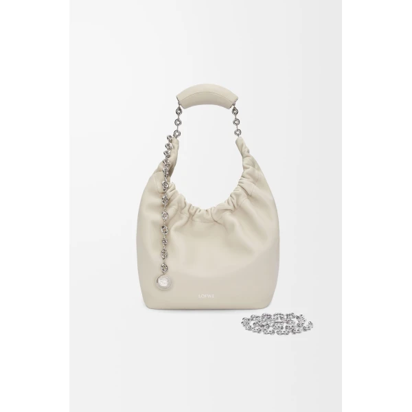 LOEWE Small Squeeze Bag In Mellow Nappa Lambskin, view 3