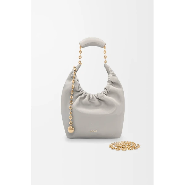 LOEWE Small Squeeze Bag In Mellow Nappa Lambskin, view 4