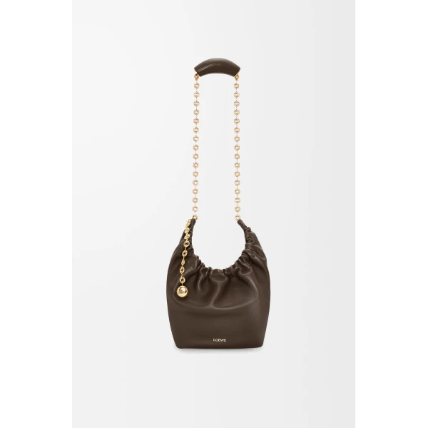 LOEWE Small Squeeze Bag In Mellow Nappa Lambskin, view 4