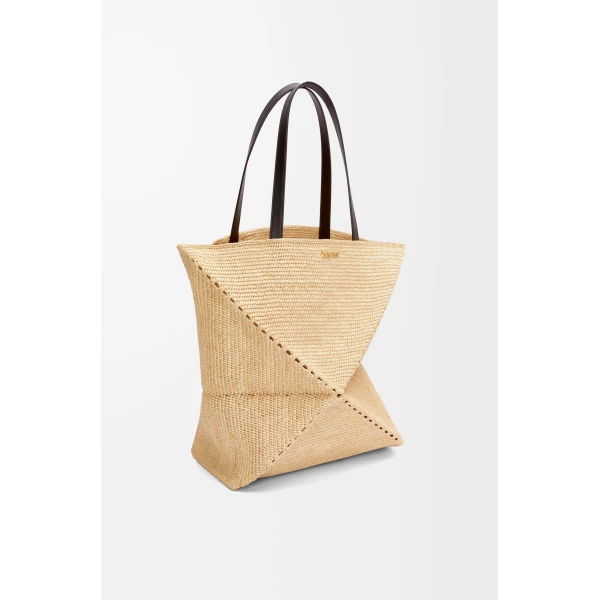 LOEWE Xl Puzzle Fold Tote
In Raffia, view 3