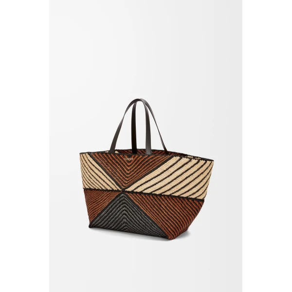 LOEWE Xxl Puzzle Fold Tote
In Raffia, view 3