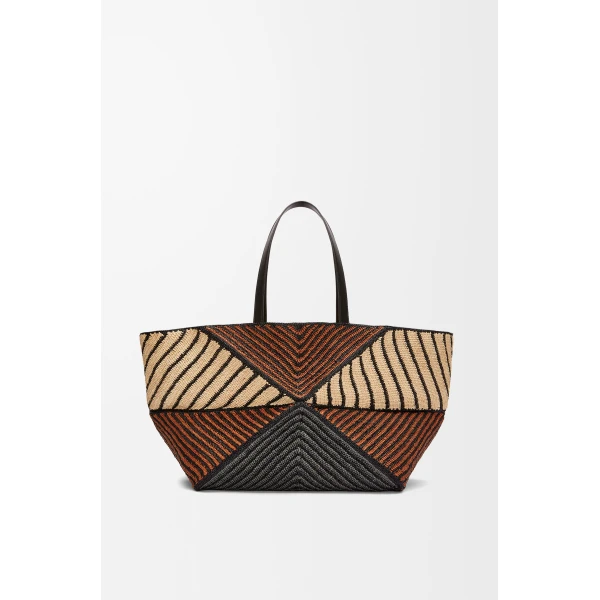 LOEWE Xxl Puzzle Fold Tote
In Raffia, view 4
