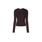 Lapointe Jersey Asymmetrical Ruched Top