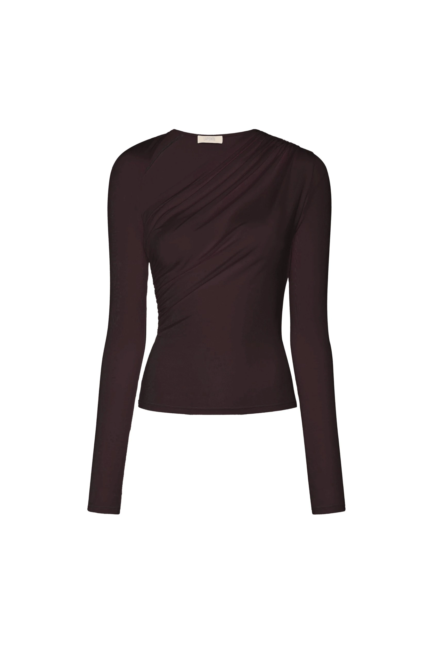 Lapointe-Jersey-Asymmetrical-Ruched-Top-scaled34035_nobg Lapointe Jersey Asymmetrical Ruched Top