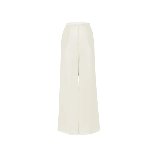 Lapointe Lightweight Georgette Wide Leg Pant With Pockets