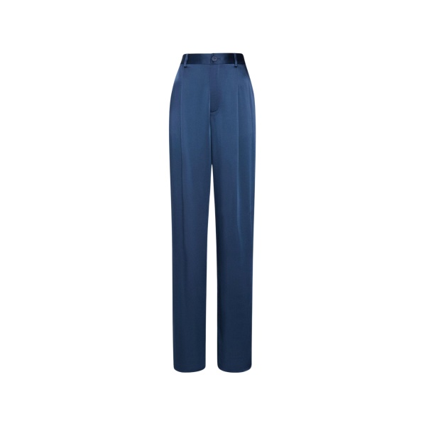 Lapointe Satin Relaxed Pleated Pant
