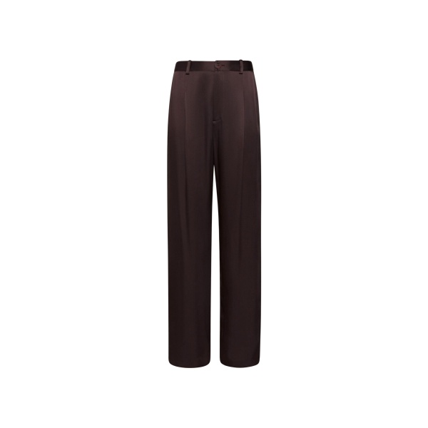Lapointe Satin Relaxed Pleated Pant