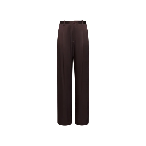 Lapointe Satin Relaxed Pleated Pant