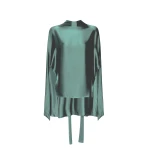 Lapointe Silky Twill Scarf Cape Top
