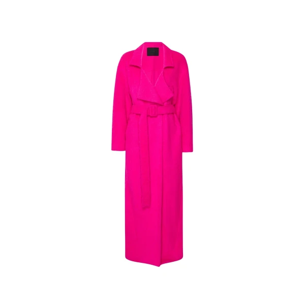 Lapointe Wool Mohair Belted Coat