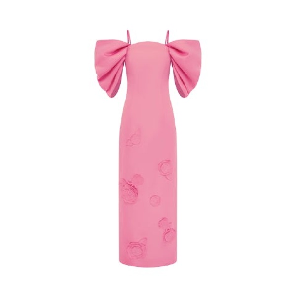 Leo Lin Arabella Appliqué Maxi Dress