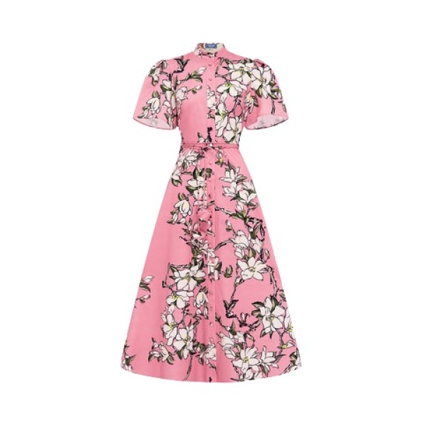Leo Lin Bianca Short Sleeve Midi Dress