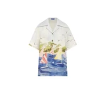 Leo Lin Multicolour Tops Sailing ships scatter across a soft canvas