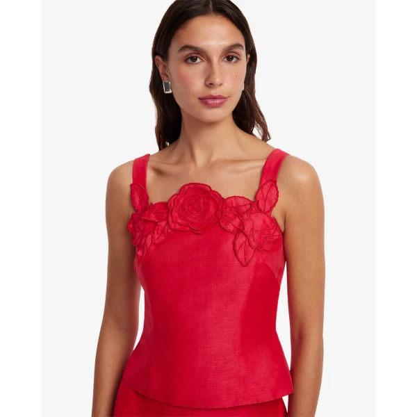 Leo Lin Multicolour Tops Premium appliqué top