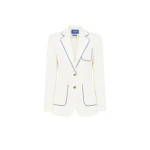Leo Lin Ivory Jackets Premium wool blend tailored blazer