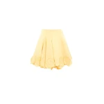 Leo Lin Yellow Skirts Premium appliqué mini skirt