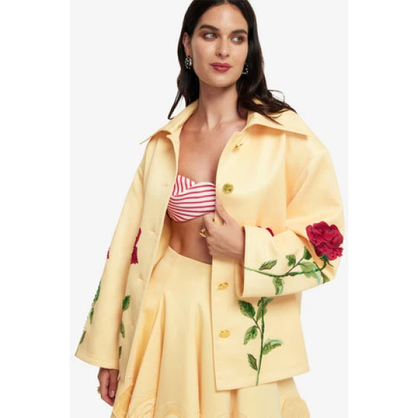 Accented gold buttons
