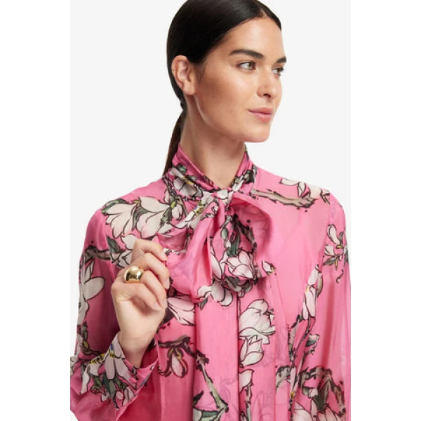 Leo Lin Lilith Tie Neck Maxi Dress, view 6