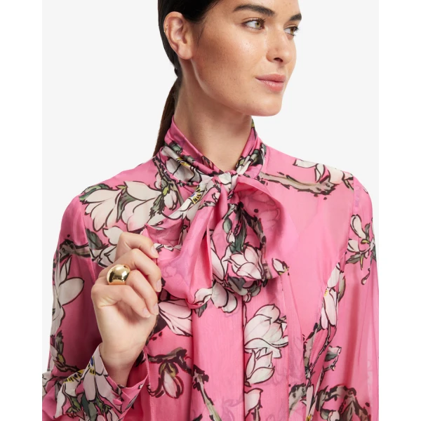 Leo Lin Lilith Tie Neck Maxi Dress, view 7