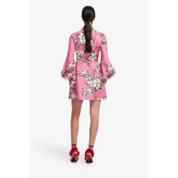 Exclusive LEO LIN Magnolia Print in Pink