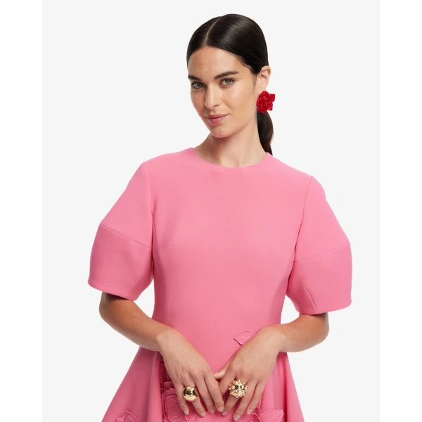 Fully lined - Appliqué Mini Dress from Coveti