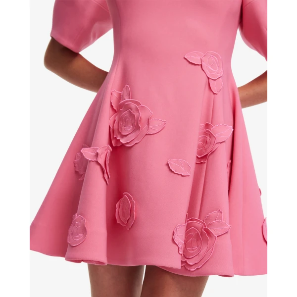Leo Lin Pink Dresses Premium appliqué mini dress
